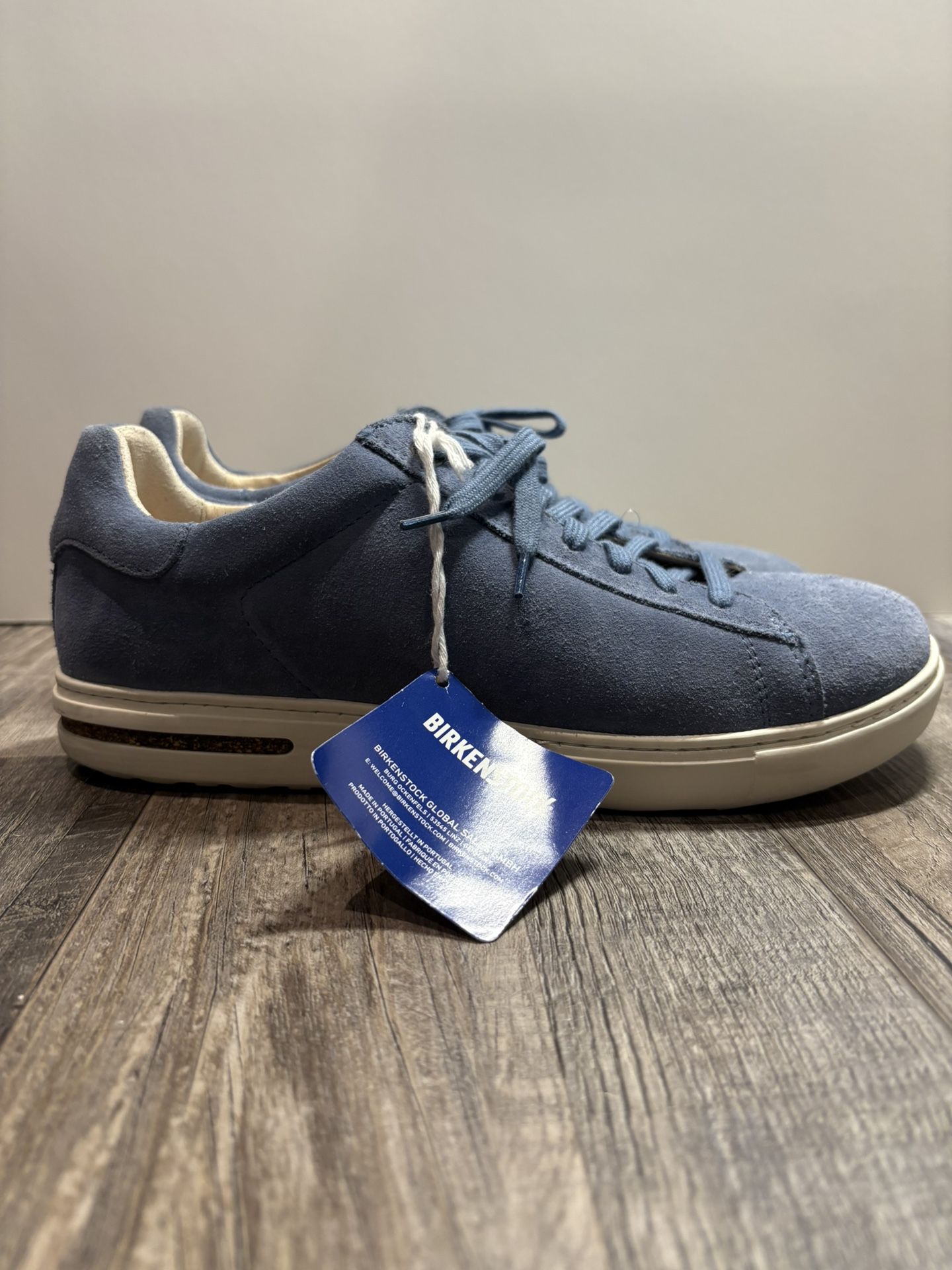 Birkenstock Bend Low Mens Size 11 Shoes Elemental Blue Casual Suede Sneakers NEW