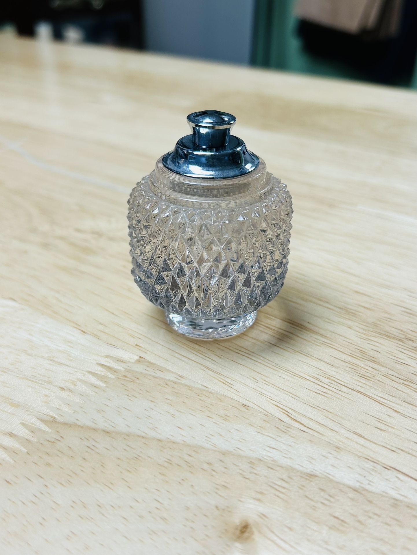 Vintage Antique Glass Inkwell