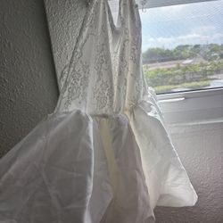 Cross Strap Flower Skirt Dress
