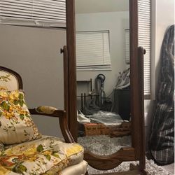 Antique chairs & mirror