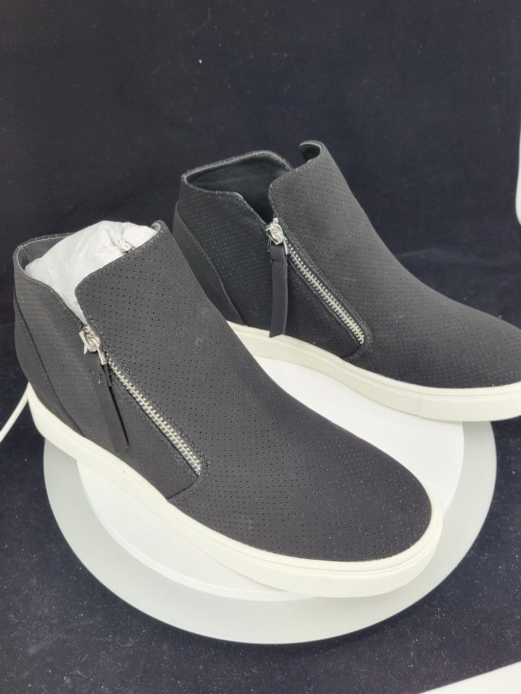 Just Fab Women Black Casual Platform Sneakers 