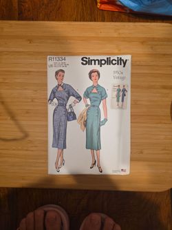 NEW Simplicity R11(contact info removed)s Vintage Dress Sewing Pattern