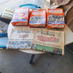 Twins Wheaties Boxes 1987