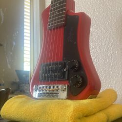 Rare 1980s Hofner Shorty In Red