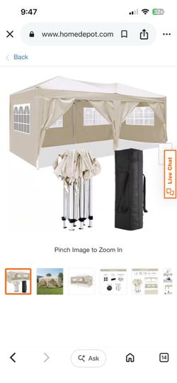 2026. - 10 x20 easy canopy for $120