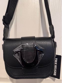 NEW True Religion Black Handbag Purse NWT