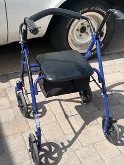 DRIVE ROLLATOR WALKER WITH PADDED SEAT & STORAGE BAG – ONLY $20