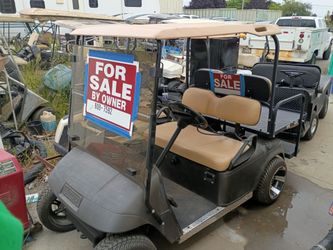 glf and utility carts going