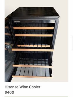 Hisense 54 -Bottles Stainless steel Built-in/Freestanding Indoor Wine Cooler