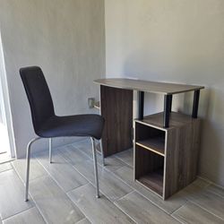 Can Deliver grey Desk and Chair Set