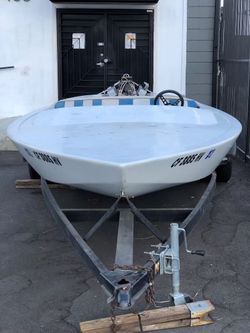 Vintage 1968 Flatbed Speedboat With Chevy Corvette Engine 