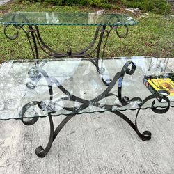 Glass Coffee and Console Table