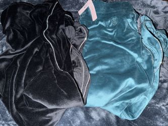 2 Pairs Women’s Victoria Secret Velour Pants With Rhinestones 