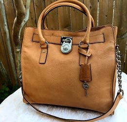 Michael kors large nubuck leather Hamilton satchel handbag