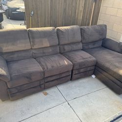 Large Brown Sectional Couch