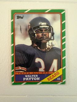 Walter Payton 1986 Topps Football 🏈 card