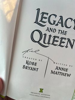 Kobe Bryant autograph book legacy and the queen signed in person