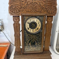 Antique Gingerbread Mantle Clock