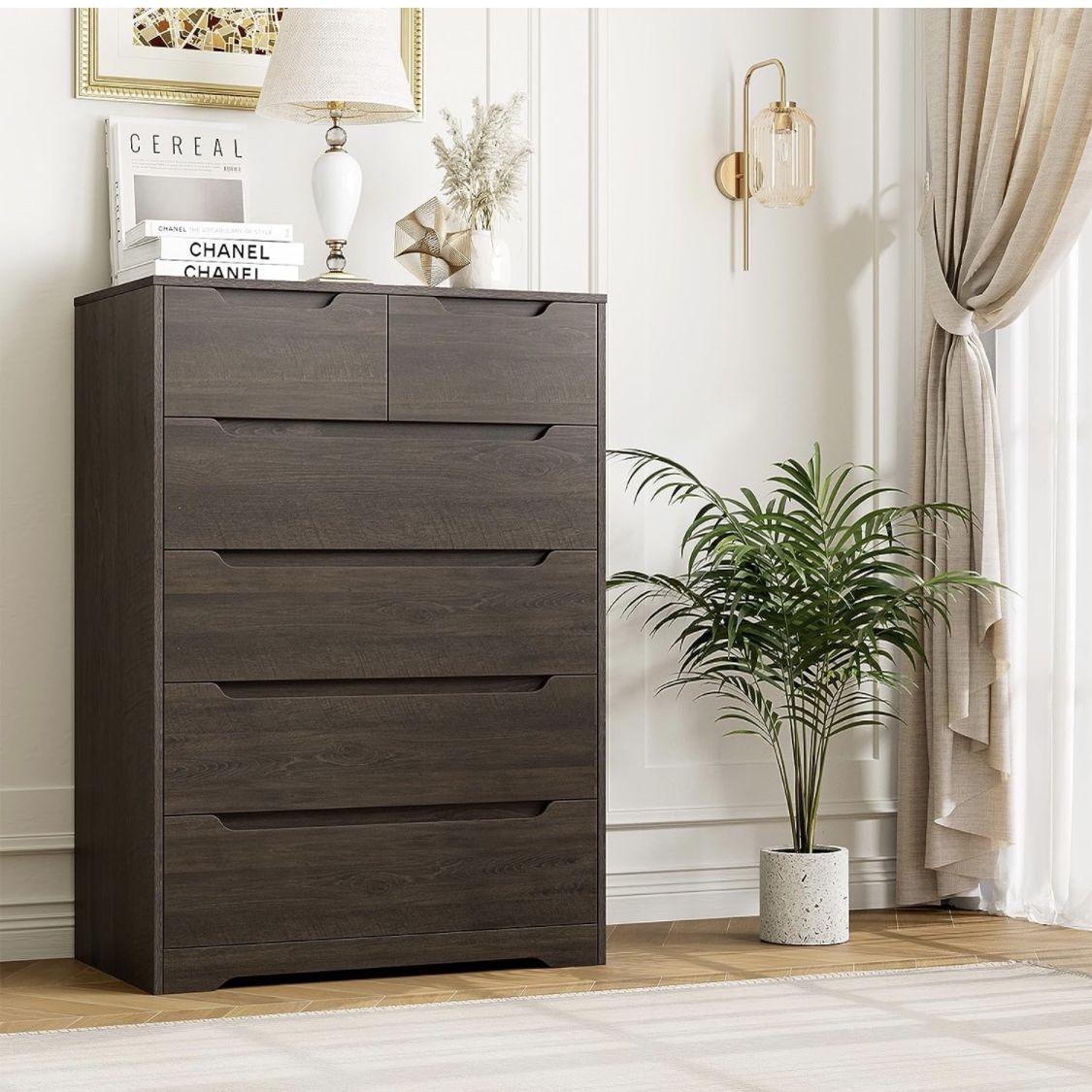 Modern 6-Drawer Chest of Drawers,
