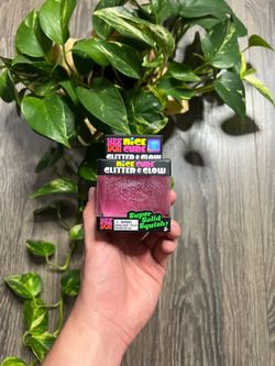 Needoh Nice Cube Glitter & Glow (Pink)