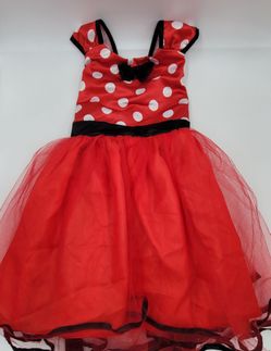 Minnie Mouse Costume Dress Girls Size 130 – Red Polka Dot Tutu