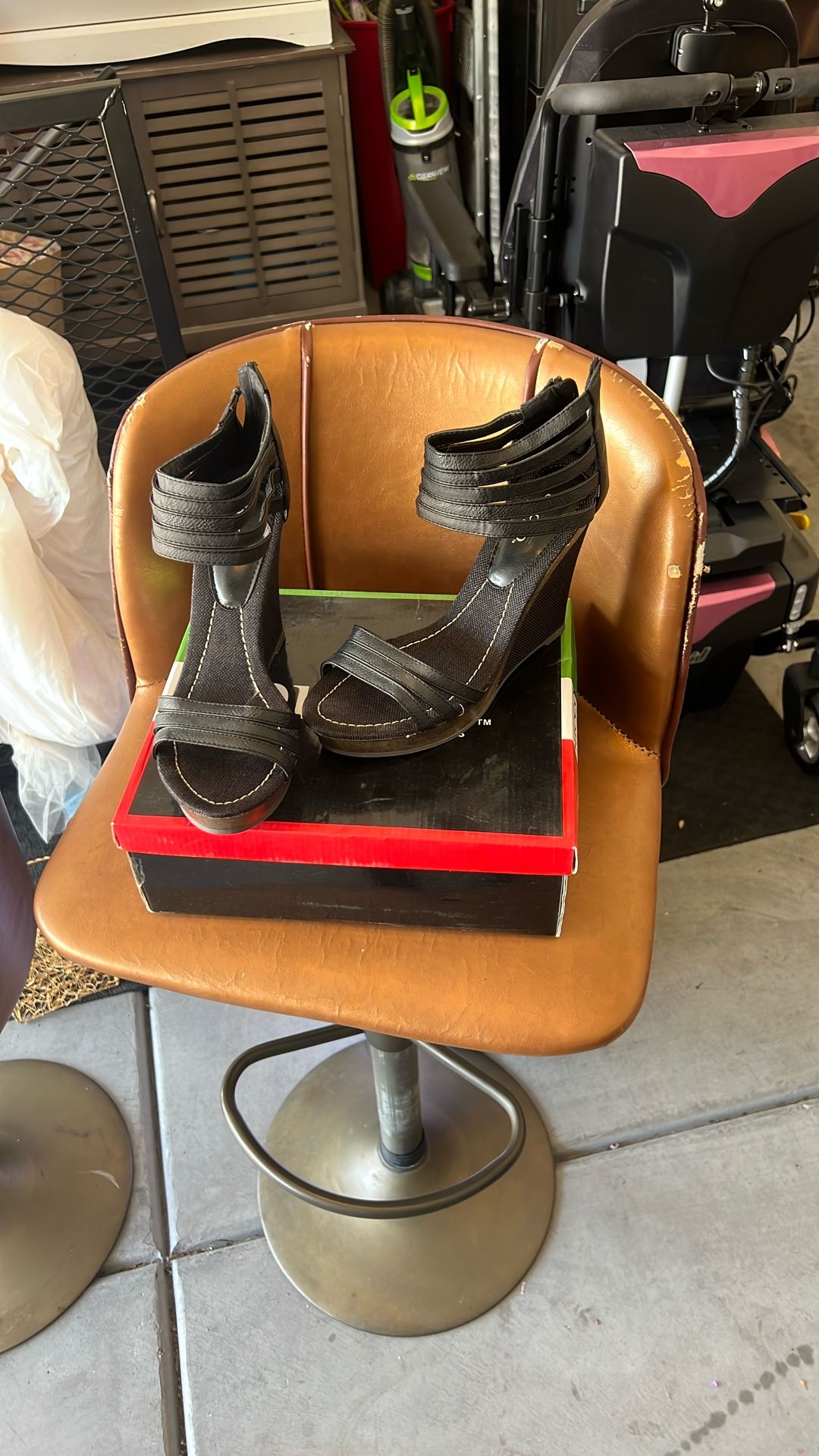 Eagly Multi Strap Wedge Sandal