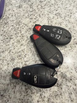 Lot of 3 Chrysler/Dodge Key Fobs