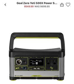 YETI 500X PORTABLE POWER STATION