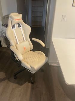 Cream Gaming Chair