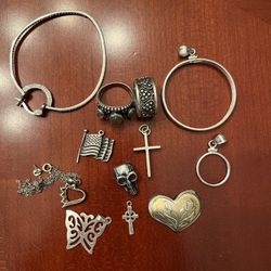 Sterling Silver Jewelry Lot For Scrap Or To Wear