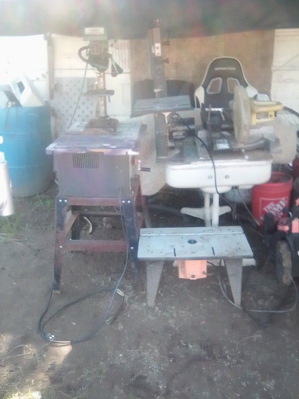 Drill Press ,Band Saw , Table Saw ,Miter Saw Router Saw
