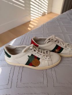 Authentic Gucci Ace Pineapple & Ladybug Sneakers – Women’s