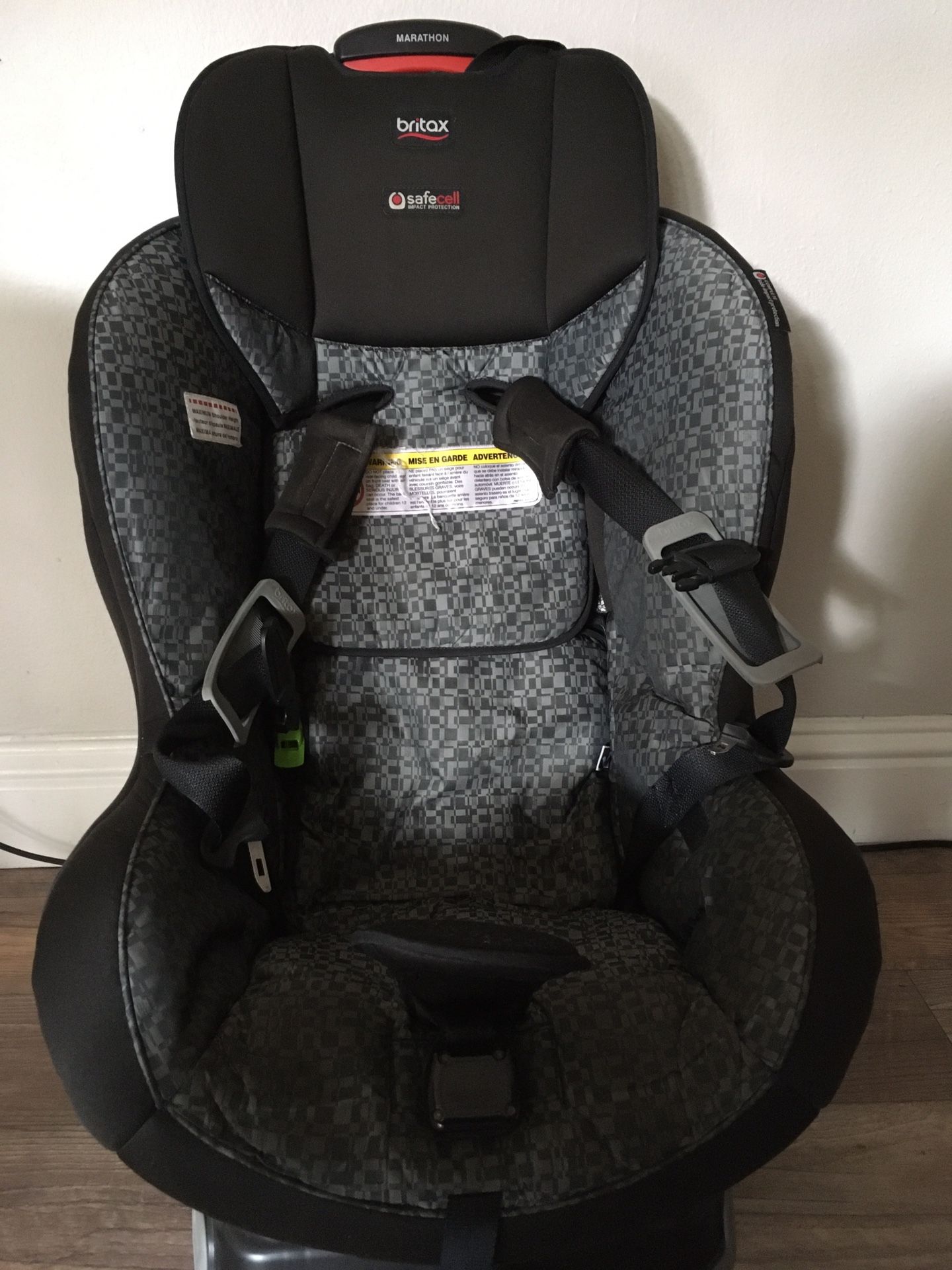 Non toxic Britax Marathon convertible car seat with FREE 2nd seat