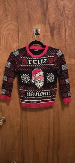 Feliz Navidad Boys Size 8 Holiday Sweater