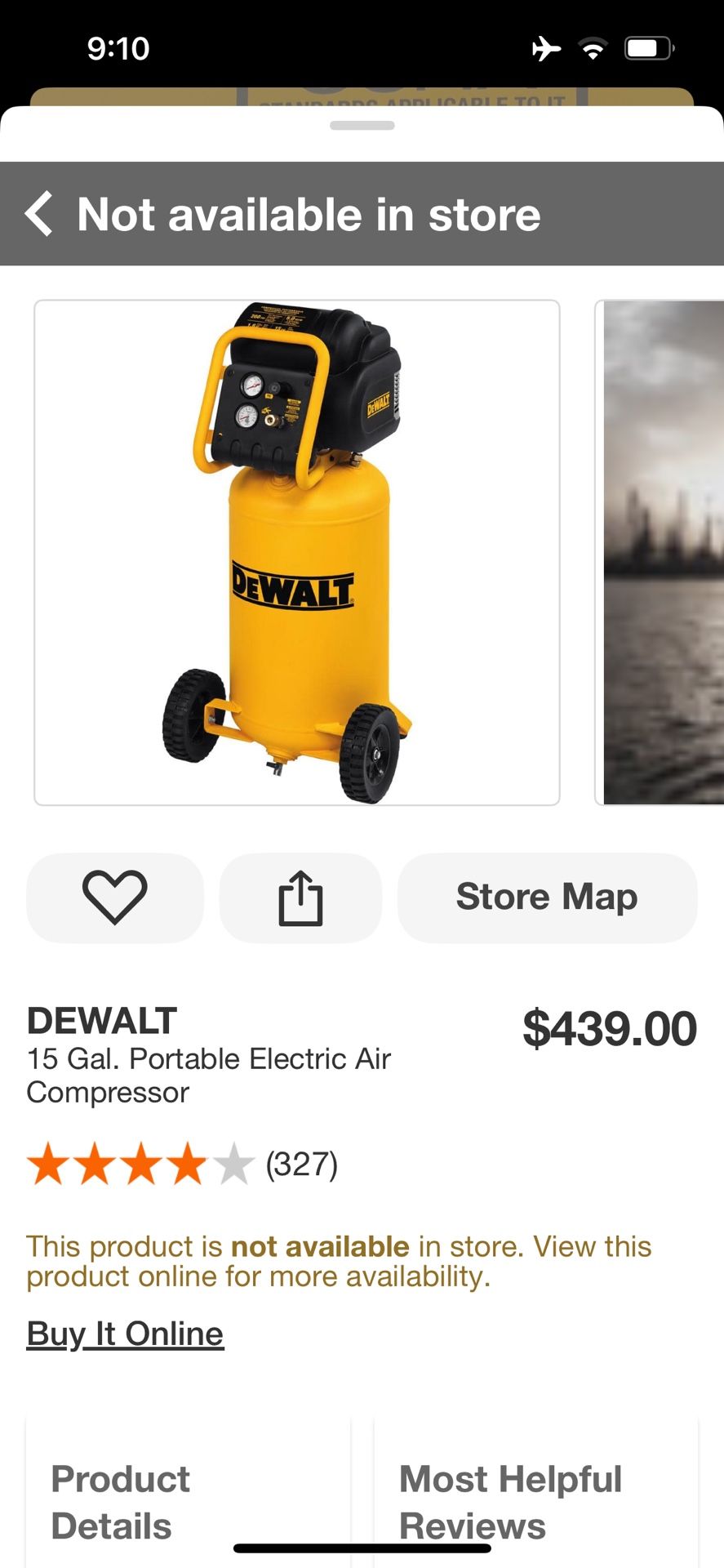 Dewalt 15 Gallon Portable Electric Air Compressor