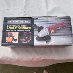 Chicago Electric 4 1/2” Angle Grinder 