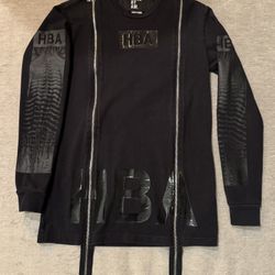 Hood By Air HBA Skeleton Double Zip XS Long Sleeve Sweatshirt