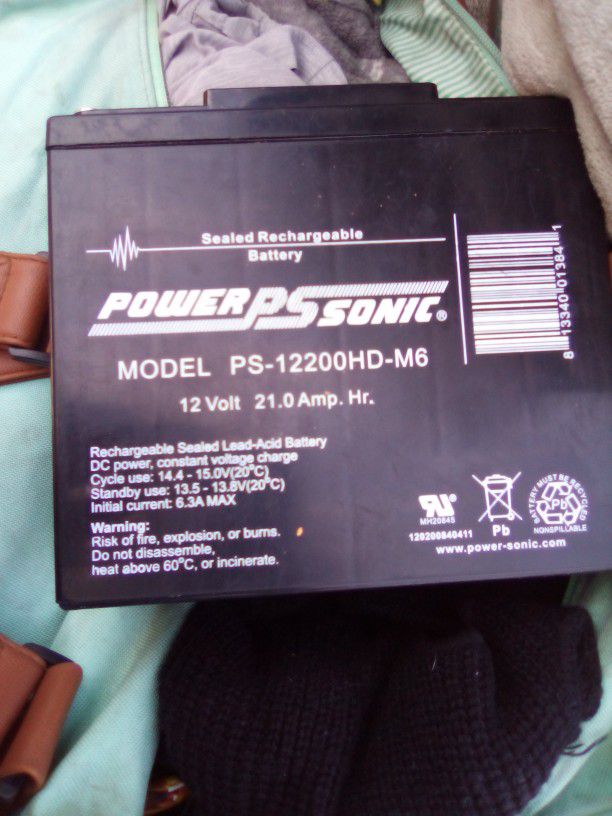 2 Power Sonic Batteries 