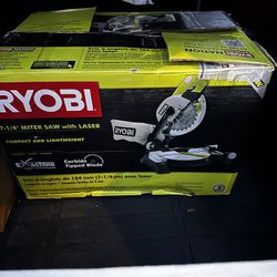 Ryobi 7-1/4” Miter Saw with Laser 