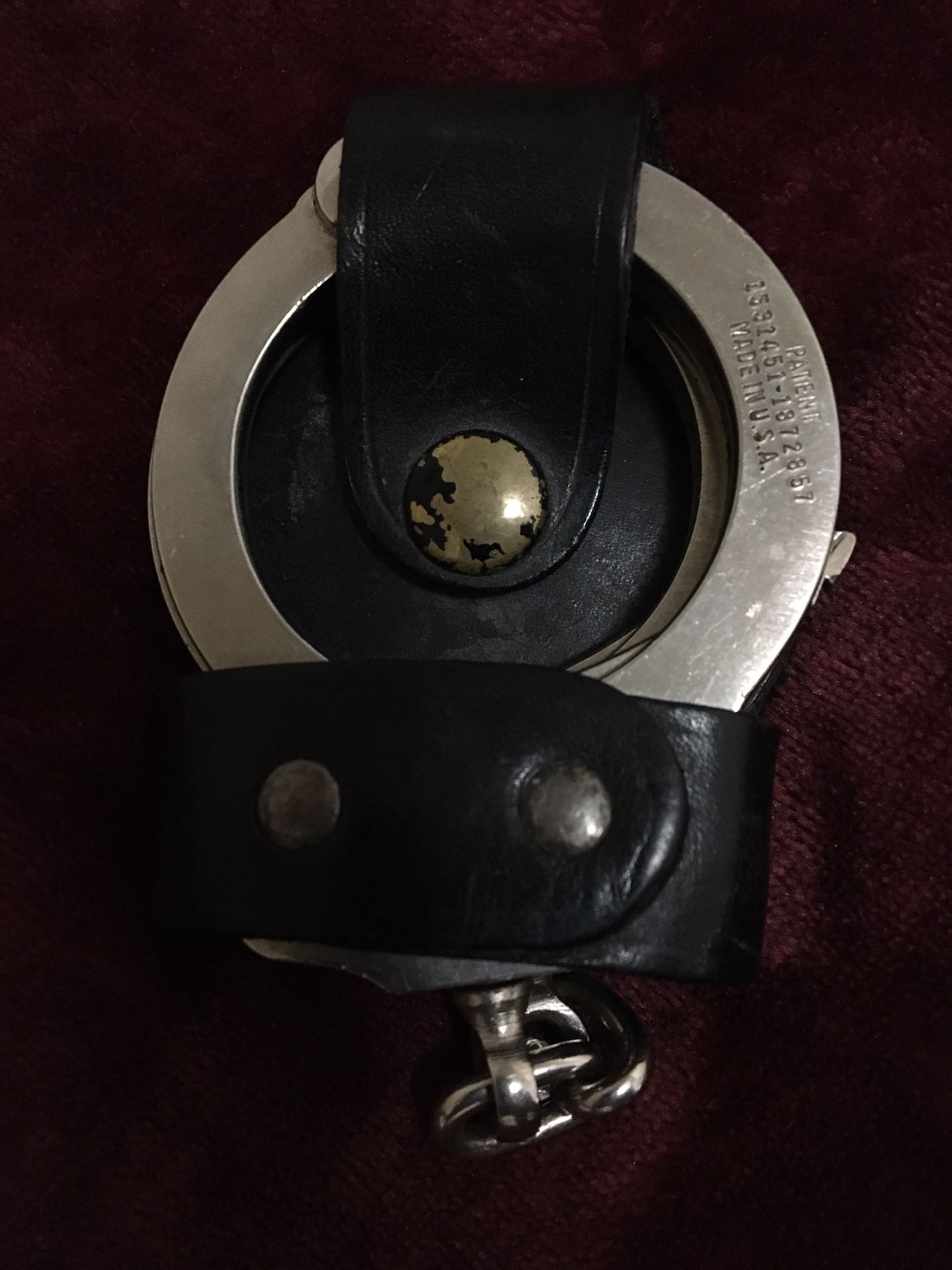 Police Issue Vintage Handcuffs with Key/Case