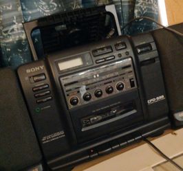 Old vintage boom box