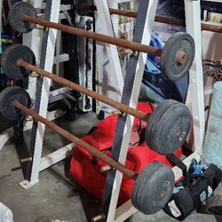 Barbells With Rack (Body Masters)