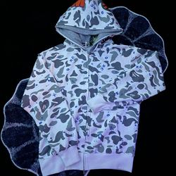 Bape Space Camo Double Hood