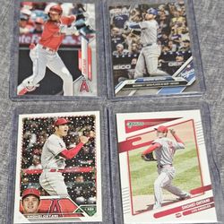 Los Angeles Angels/Dodgers SHOHEI OHTANI 4-Card Lot