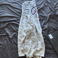 White Camo Bape Hoodie