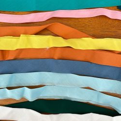 Bag Of Quilting Bias Various Lengths And Colors