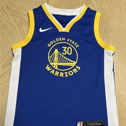 Nike Steph Curry Golden State Warriors Jersey Blue Swingman Youth-Large