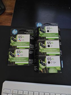 HP 65XL Ink Cartridges – Black and Tri-Color Bundle
