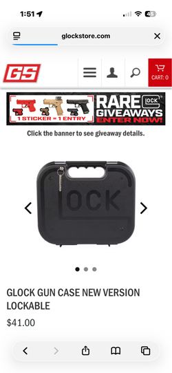 Glock case with lock