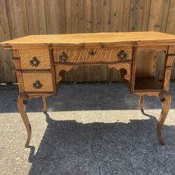 Antique Small Oak Partners Desk